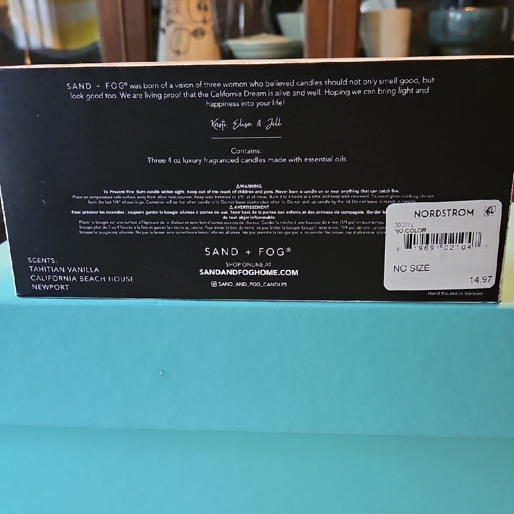 NWT Sand + Fog Scented Candle Set - Picture 7 of 12